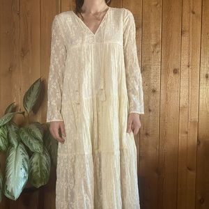 Christy Dawn NWOT Paloma Maxi Dress Vintage Lace in Cream